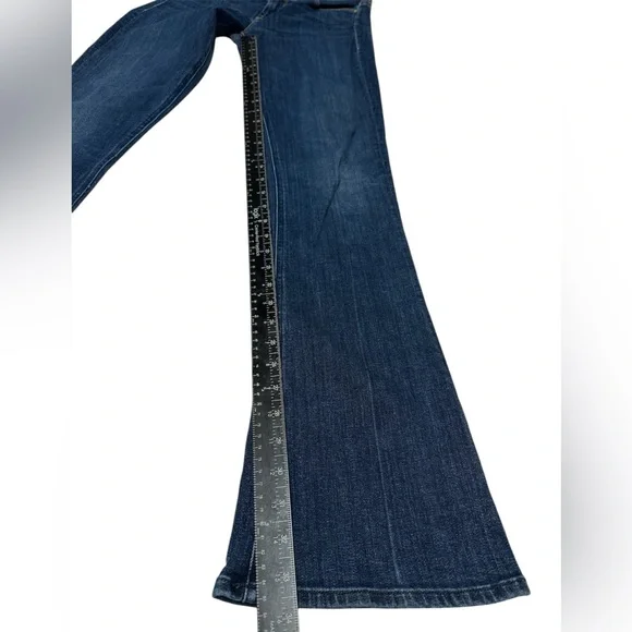 Mother The Runaway Low Rise Jeans Flowers From The Storm Blue Denim Women’s 27 - Picture 5 of 10